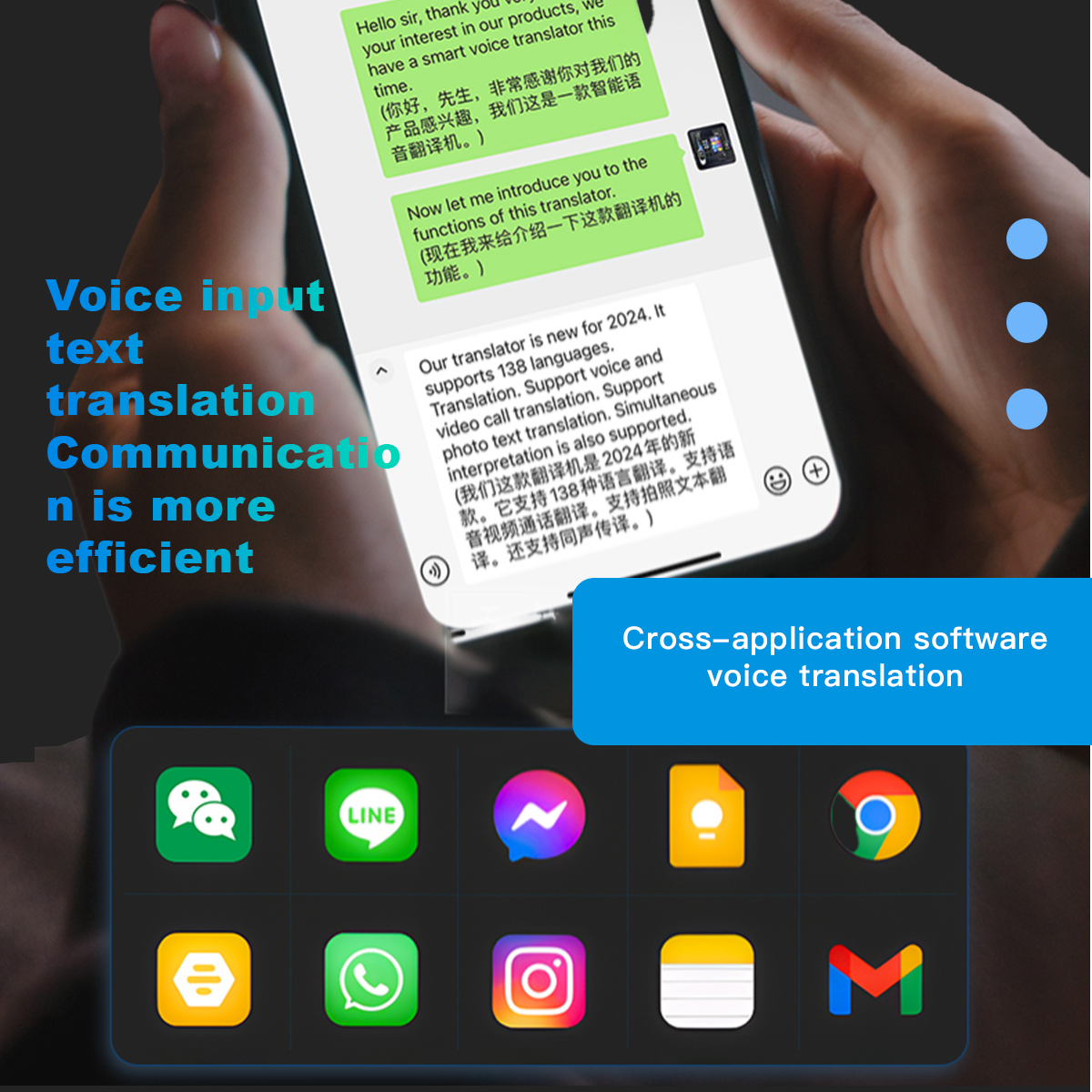 8 in 1 translator Audio and video call translation Cross-APP translation